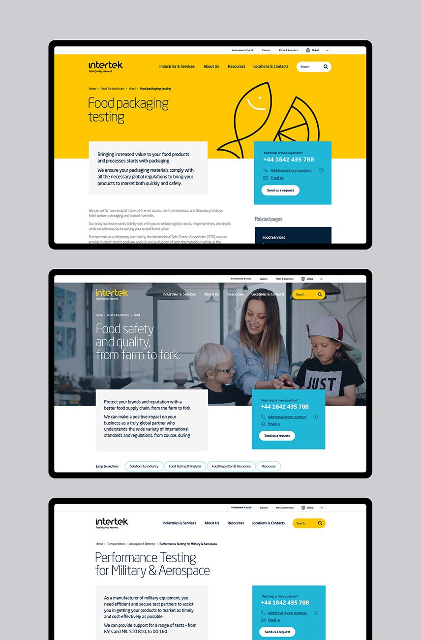 Page type header variants
